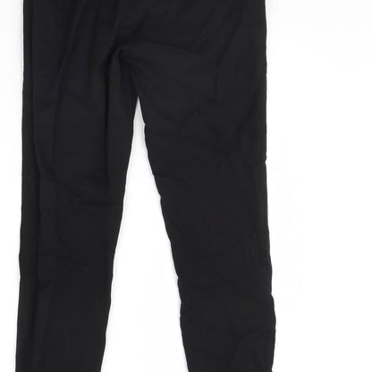 Womens UK Size 8 ASOS Regular Fit Dress Pants Black Trousers