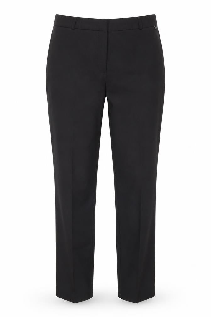 Womens UK Size 34 in Preworn Regular Fit Dress Pants Black Trousers