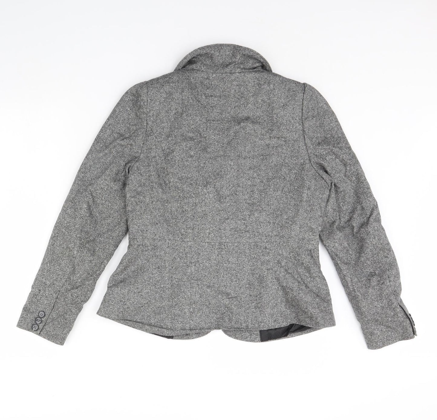 Monsoon Womens Grey   Jacket Blazer Size 16  - Shoulder Pads