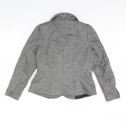 Monsoon Womens Grey   Jacket Blazer Size 16  - Shoulder Pads