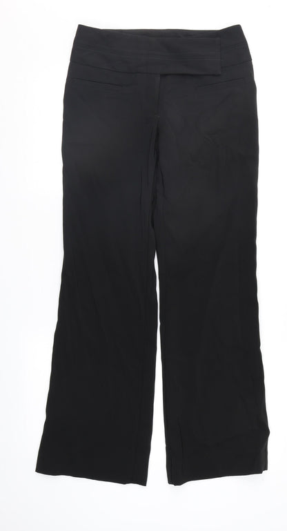 Womens UK Size 8 River Island Regular Fit  Black Trousers