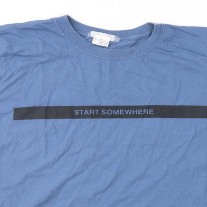 Cooperative Mens Blue    T-Shirt Size S