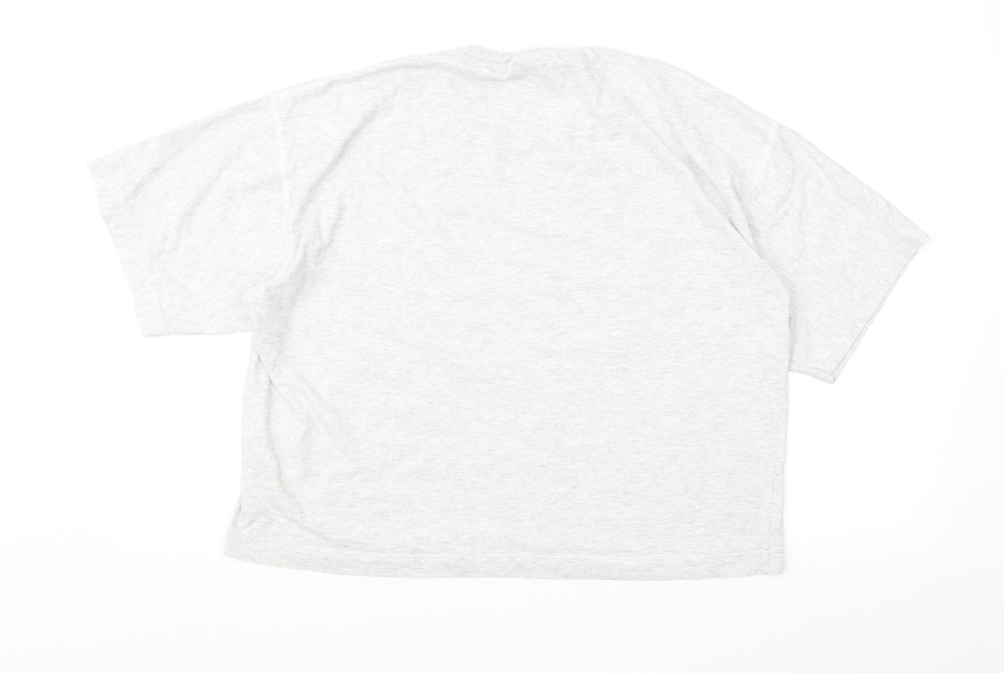 Womens UK Size S Topshop Grey Basic T-Shirt