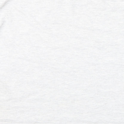 Womens UK Size S Topshop Grey Basic T-Shirt