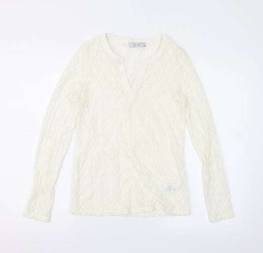 Per Una Womens Ivory  Lace Basic Blouse Size 10