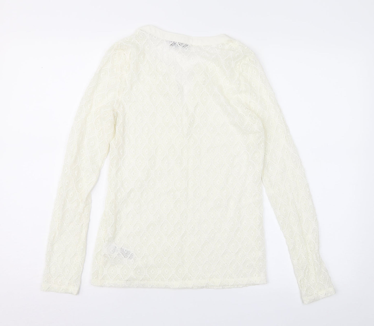 Womens UK Size 10 Per Una Ivory Basic Blouse