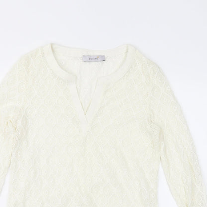 Womens UK Size 10 Per Una Ivory Basic Blouse