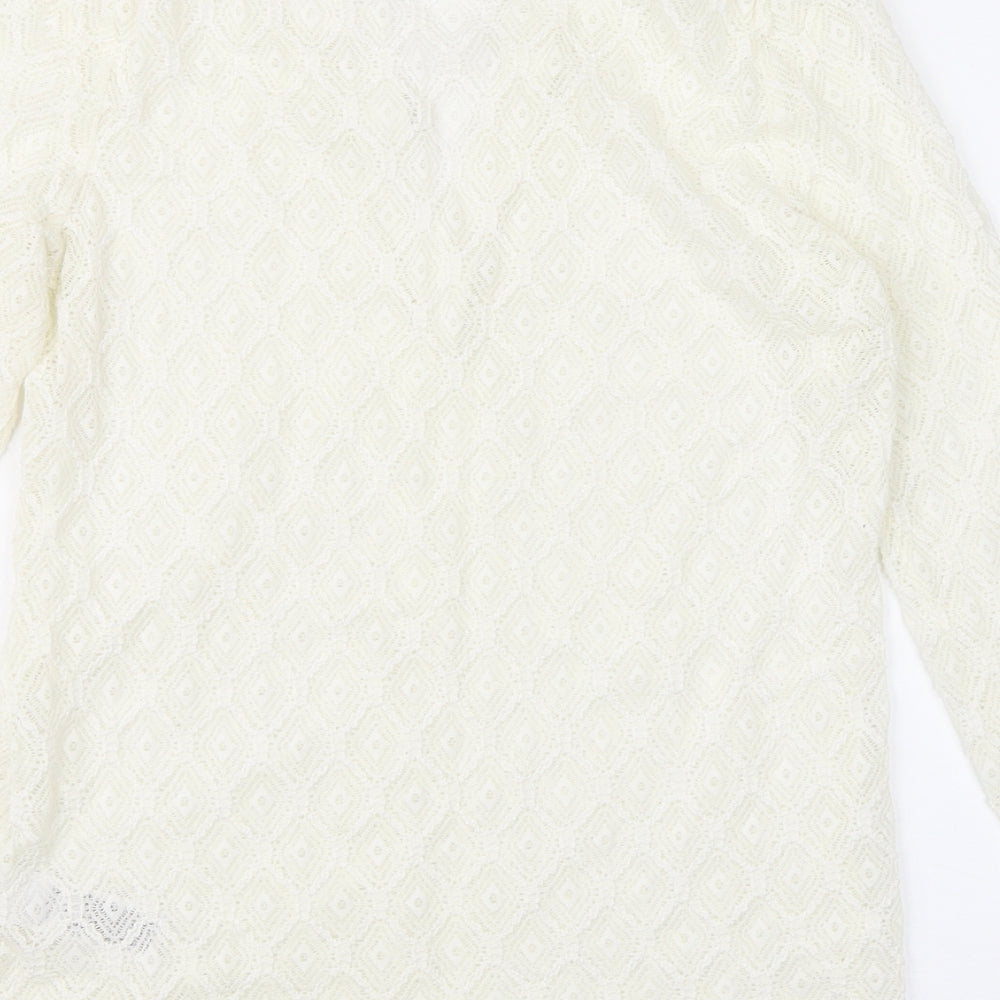 Womens UK Size 10 Per Una Ivory Basic Blouse