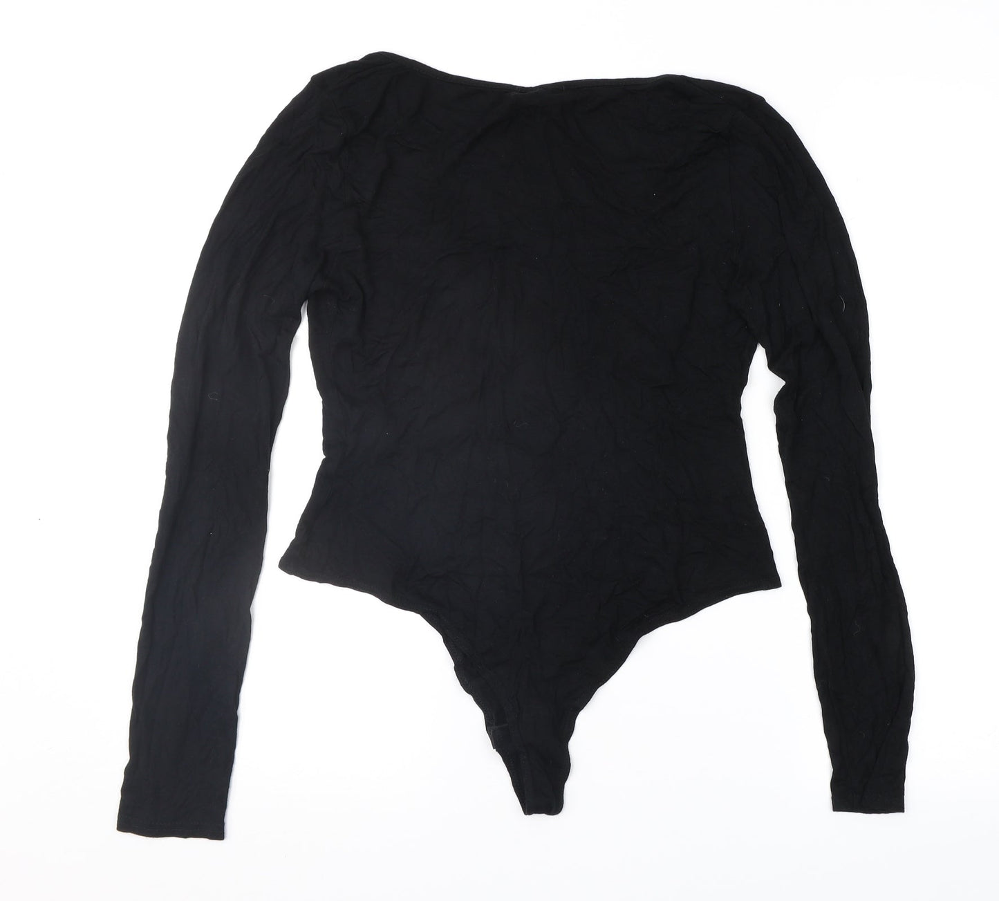 Womens UK Size 12 PRETTYLITTLETHING Black Basic T-Shirt