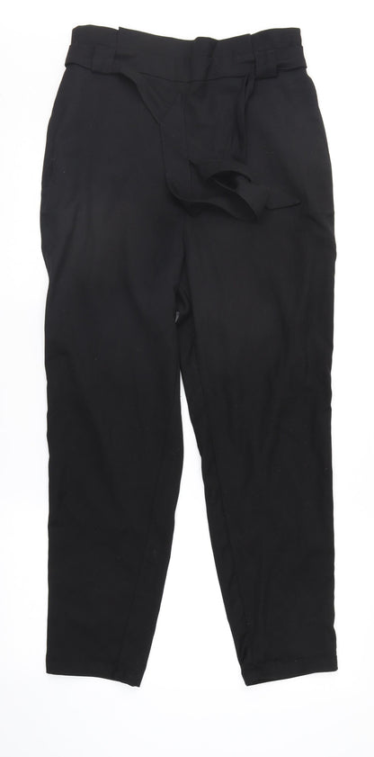 Womens UK Size 12 Divided Regular Fit  Black Trousers