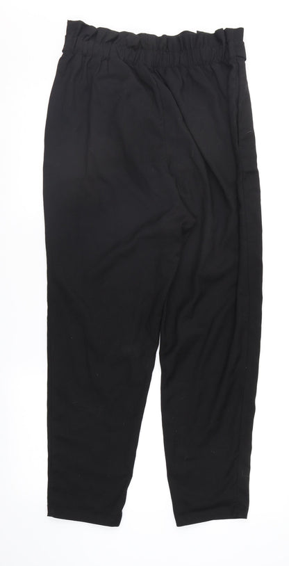 Womens UK Size 12 Divided Regular Fit  Black Trousers