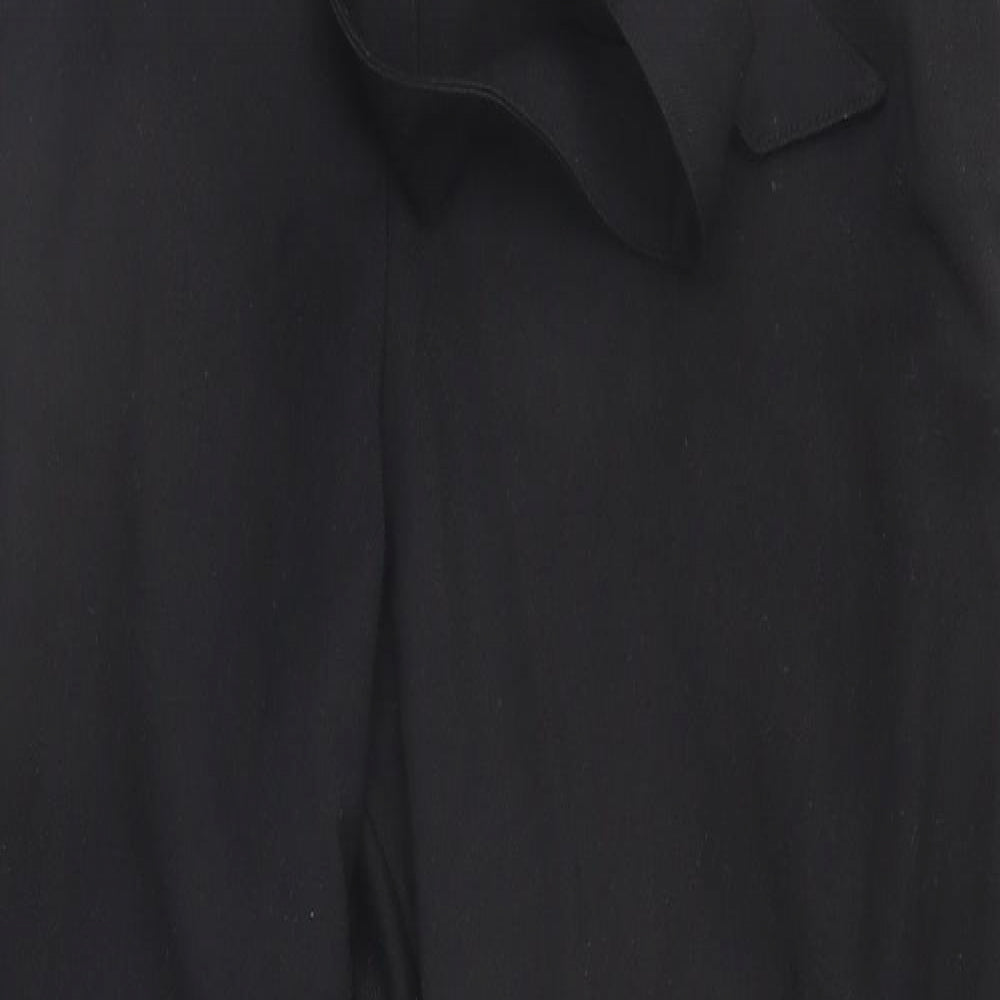Womens UK Size 12 Divided Regular Fit  Black Trousers