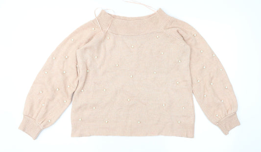 Womens UK Size 8 NEXT Pink Pullover Jumper