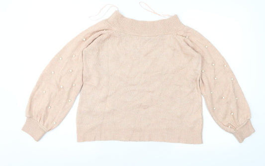 Womens UK Size 8 NEXT Pink Pullover Jumper