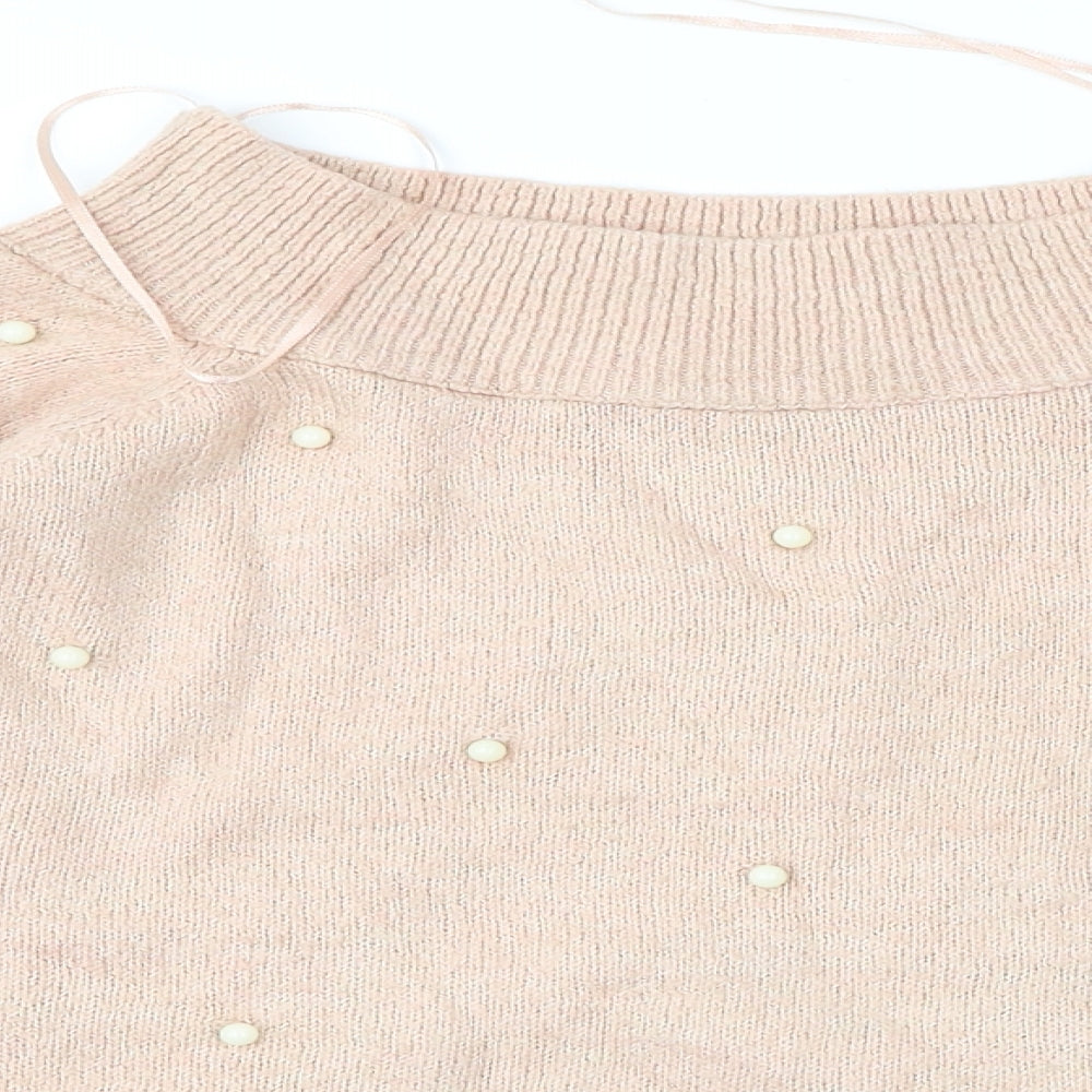 Womens UK Size 8 NEXT Pink Pullover Jumper