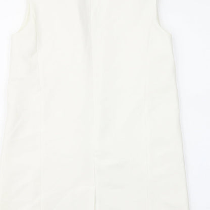 Missguided Womens White   Jacket Waistcoat Size 6