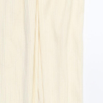 Womens UK Size 6 PRETTYLITTLETHING Regular Fit  Ivory Trousers