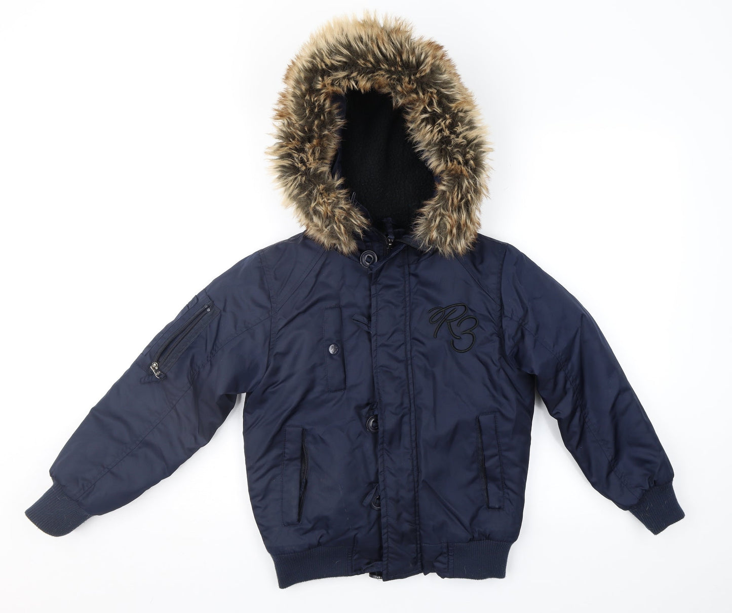 Ripstop. Boys Blue   Anorak Jacket Size XS
