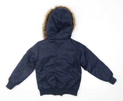 Ripstop. Boys Blue   Anorak Jacket Size XS