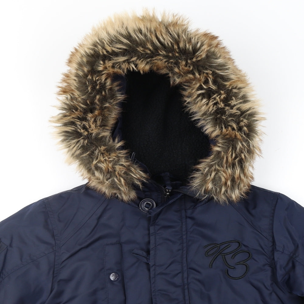 Ripstop. Boys Blue   Anorak Jacket Size XS