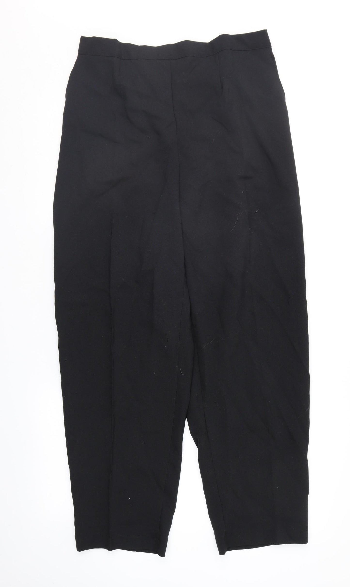 Cotton Works Womens Black   Trousers  Size 18 L27 in