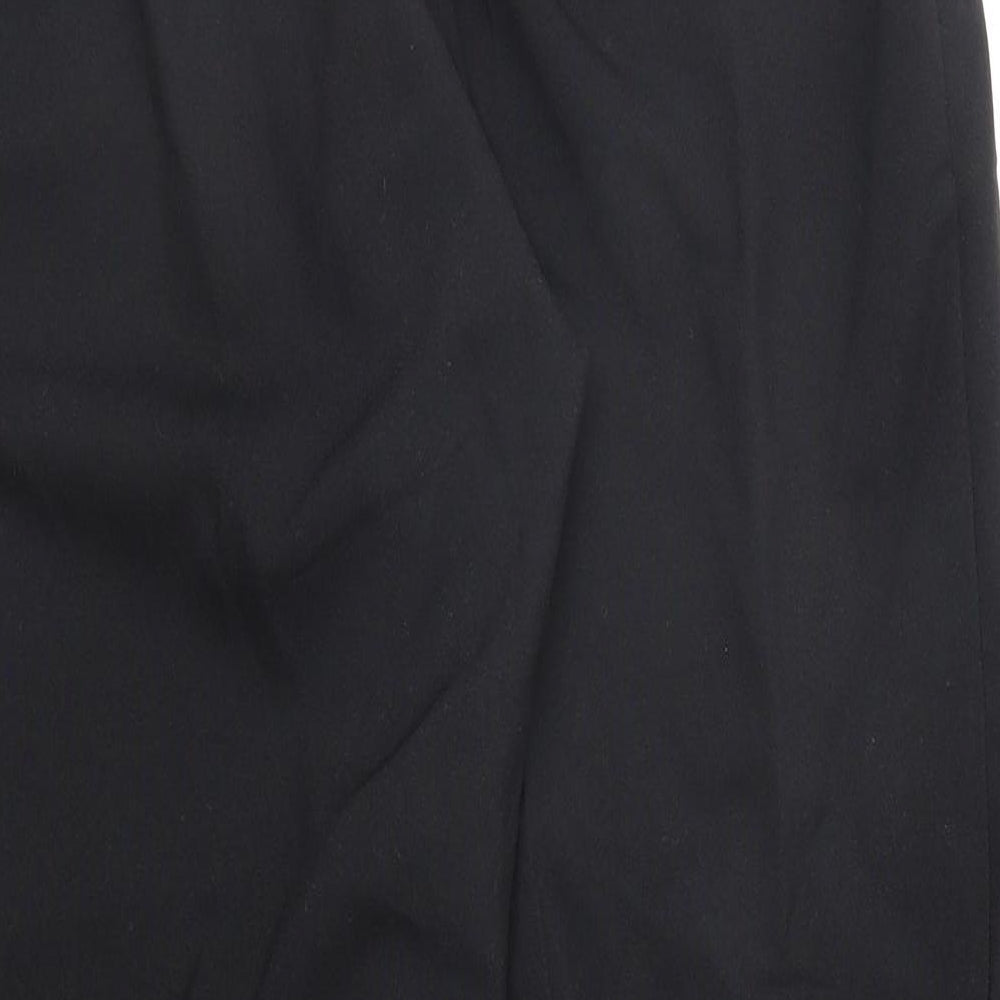 Cotton Works Womens Black   Trousers  Size 18 L27 in
