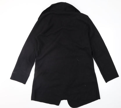 Womens UK Size S Quiz Black Overcoat