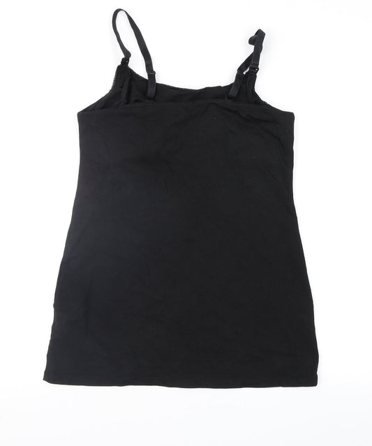Womens UK Size S H&M Black Camisole Blouse