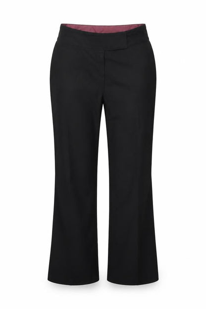 Womens UK Size 28 in AMARANTO Regular Fit  Black Trousers