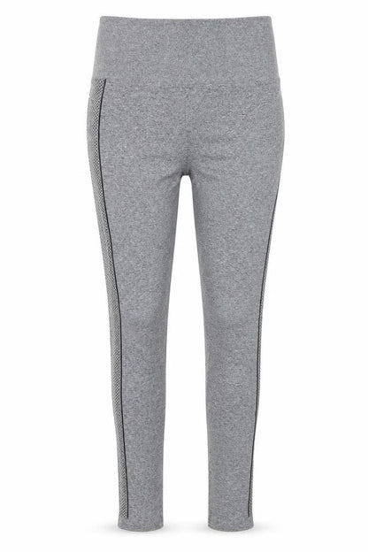 Pure Simple Womens Grey Geometric  Compression Leggings Size S L26 in