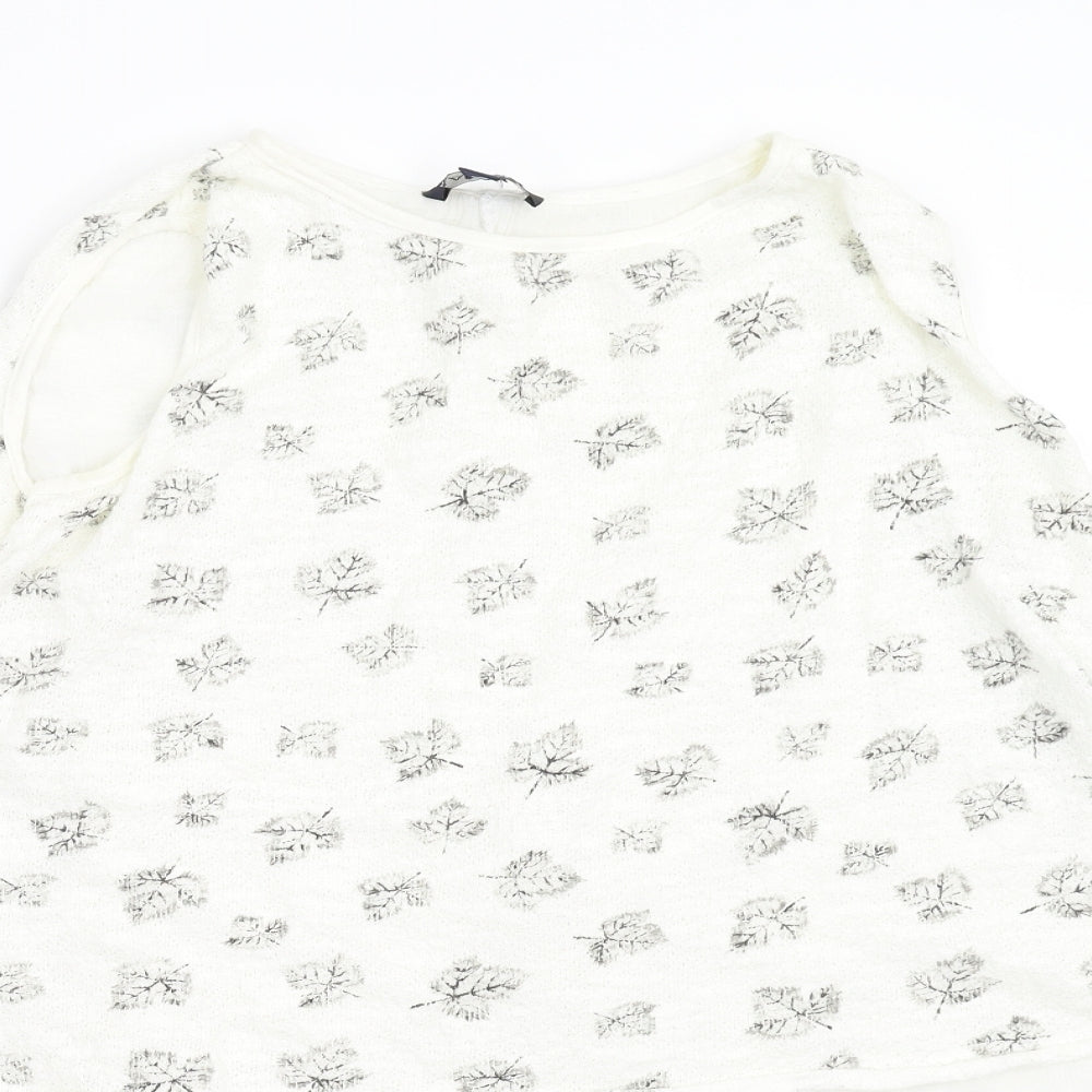 Womens UK Size 16 Saloos Ivory Basic Blouse