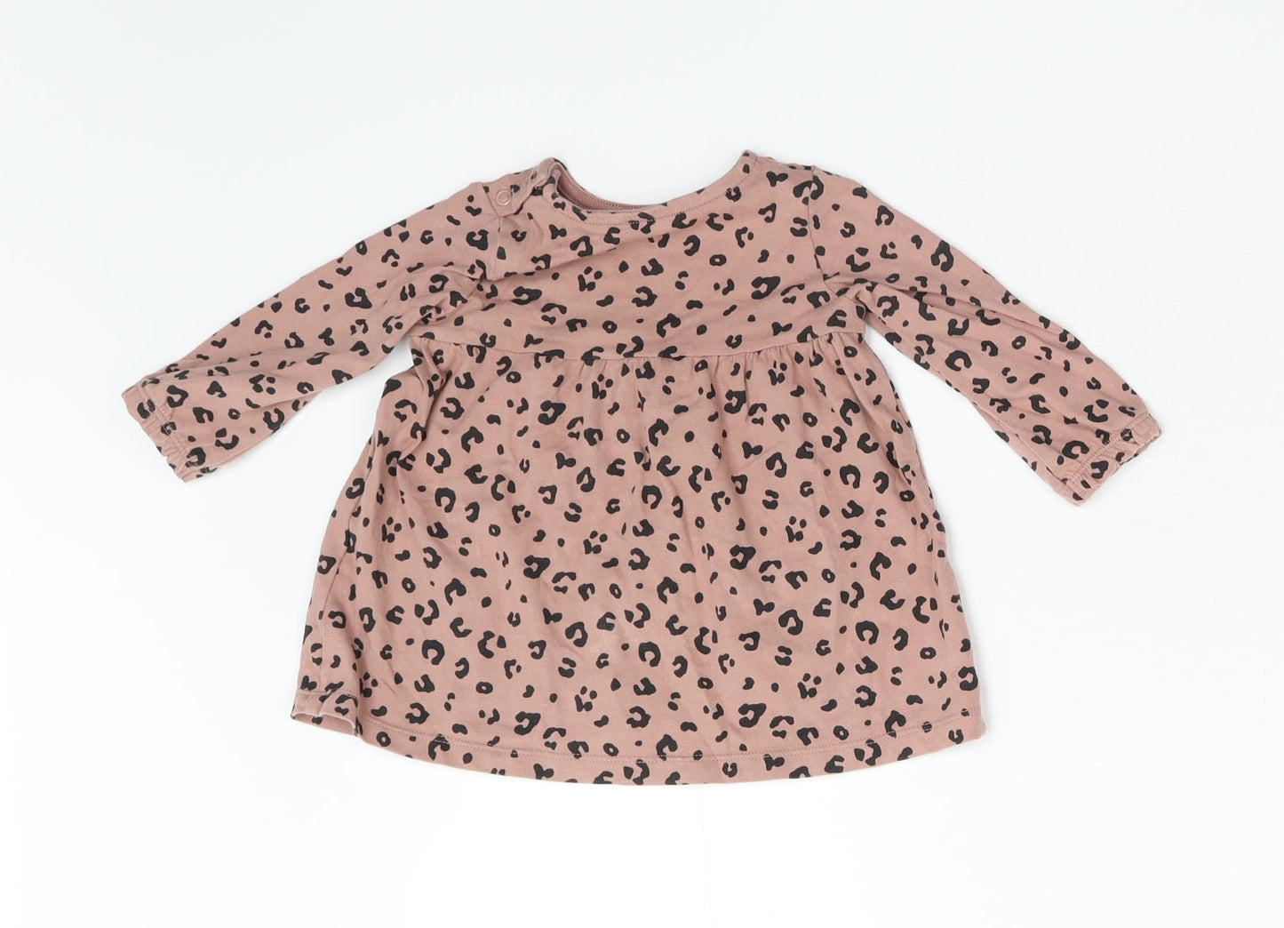 F&F Baby Brown Animal Print  Basic T-Shirt Size 3-6 Months