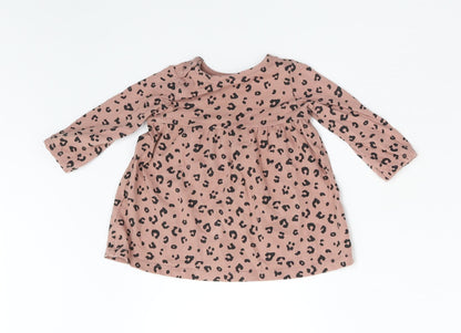 F&F Baby Brown Animal Print  Basic T-Shirt Size 3-6 Months