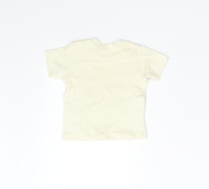Babt Bugz Baby Beige   Basic T-Shirt Size 3-6 Months  - Sheep