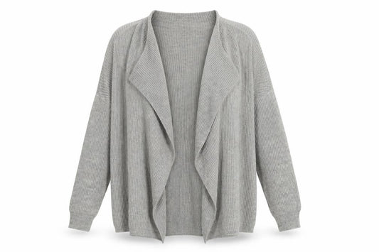 Womens UK Size L Noisy may Grey Cardigan Jumper