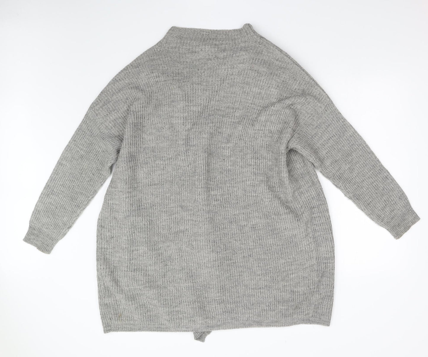 Womens UK Size L Noisy may Grey Cardigan Jumper