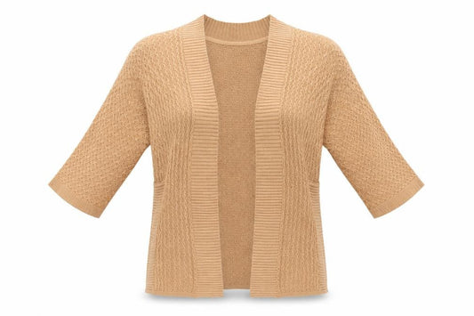 Womens UK Size 8 Warehouse Brown Cardigan Jumper