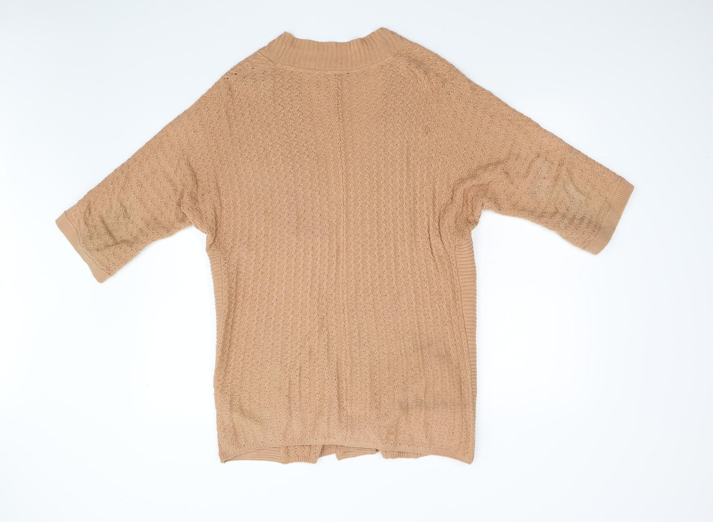 Womens UK Size 8 Warehouse Brown Cardigan Jumper