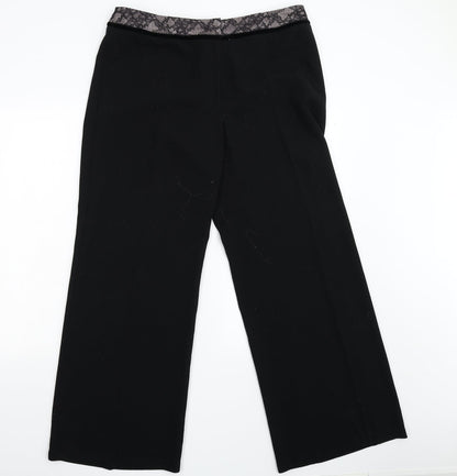 M&S Mens Black   Trousers  Size 16 L30 in