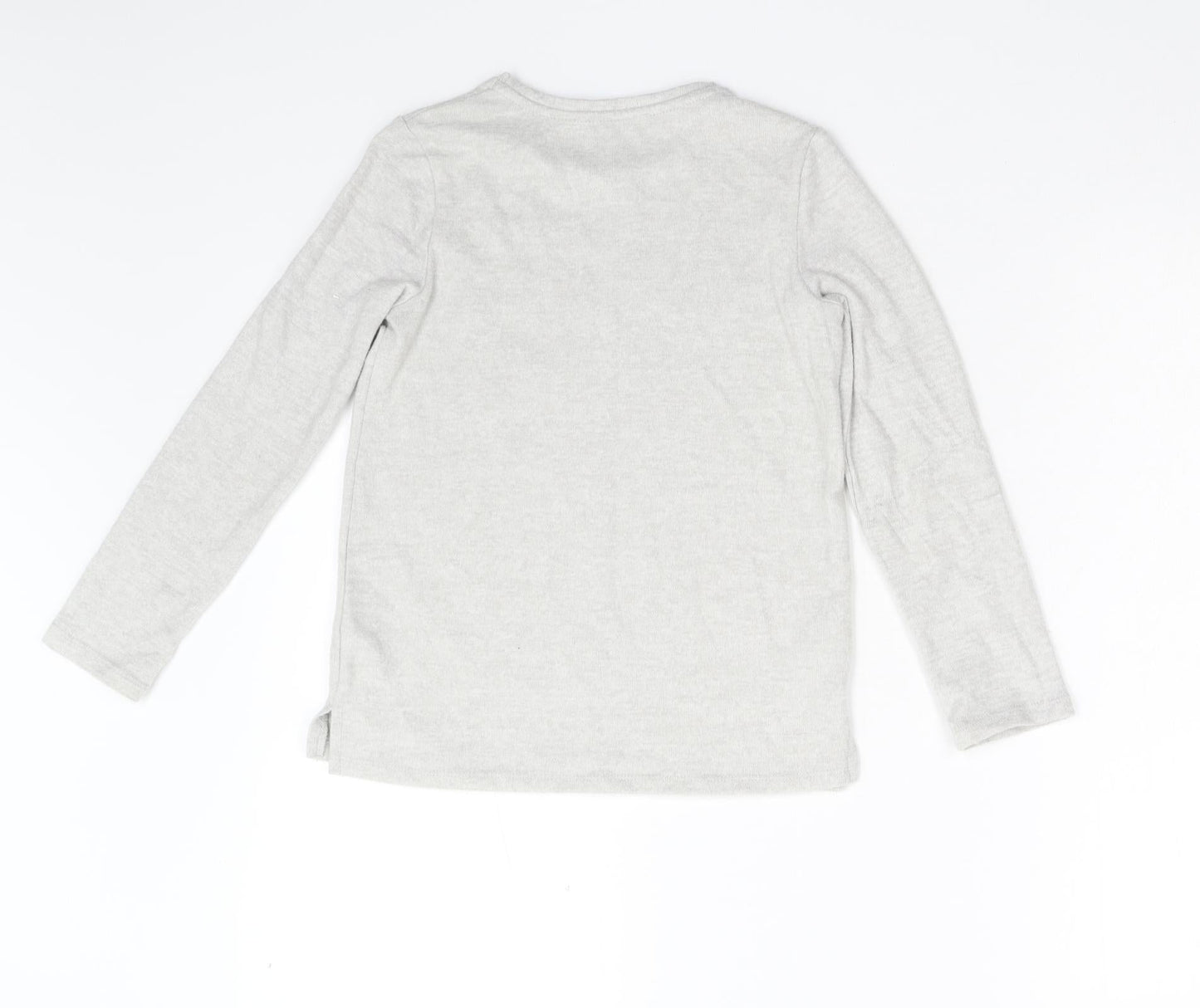 George Girls Grey  Fleece Pullover Jumper Size 8-9 Years