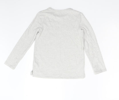 George Girls Grey  Fleece Pullover Jumper Size 8-9 Years