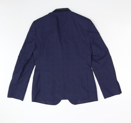 M&S Womens Blue   Jacket Blazer Size 36