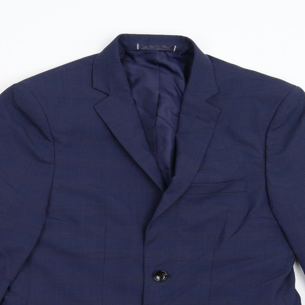 M&S Womens Blue   Jacket Blazer Size 36