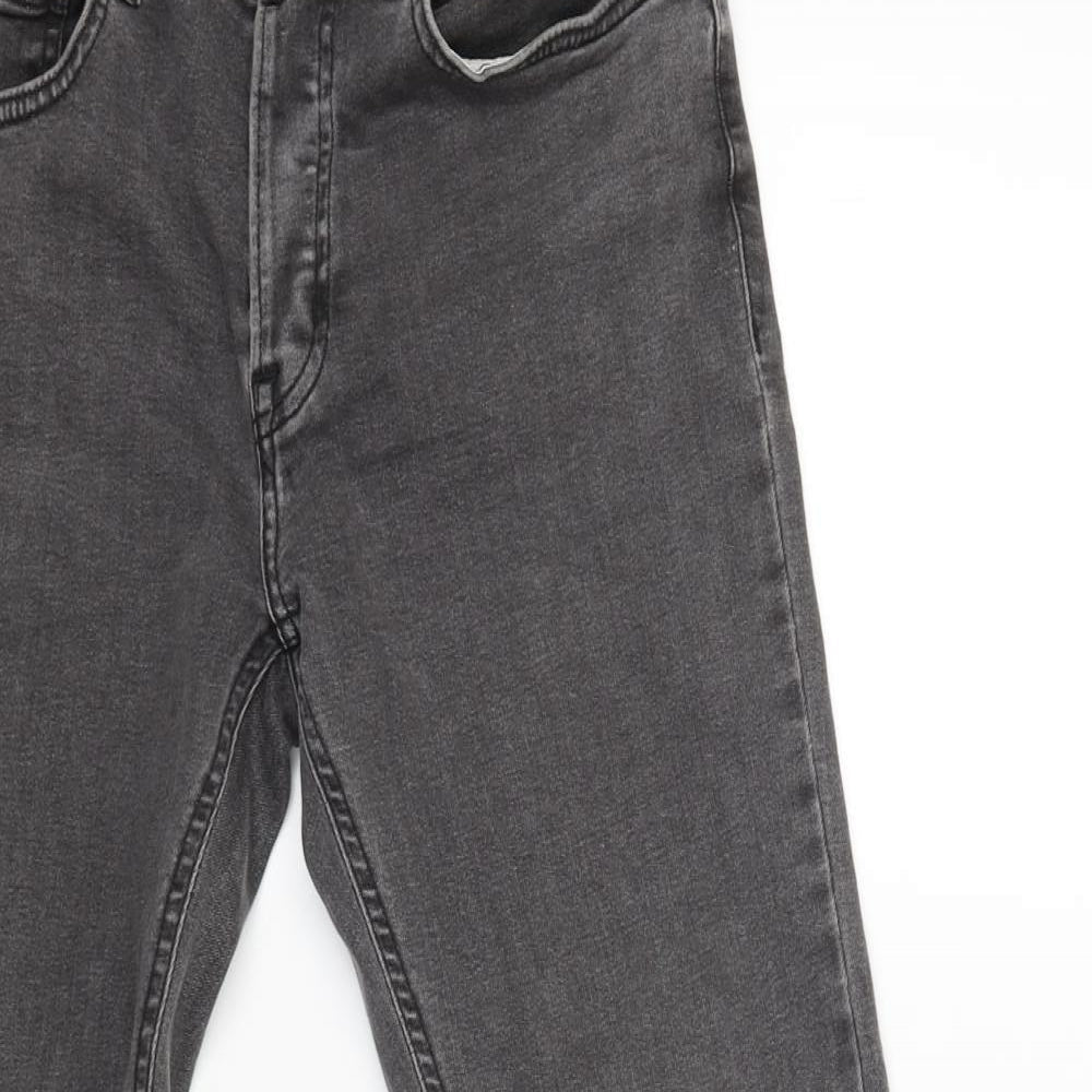 Denim & Co. Womens Grey   Straight Jeans Size 30 L31 in