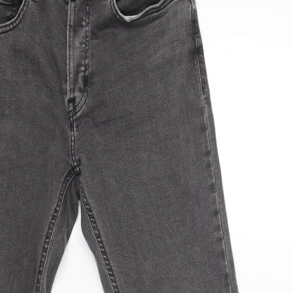 Denim & Co. Womens Grey   Straight Jeans Size 30 L31 in