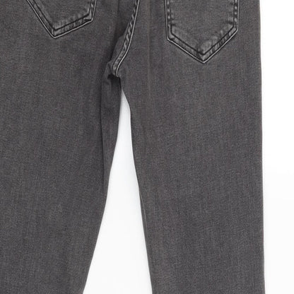 Denim & Co. Womens Grey   Straight Jeans Size 30 L31 in