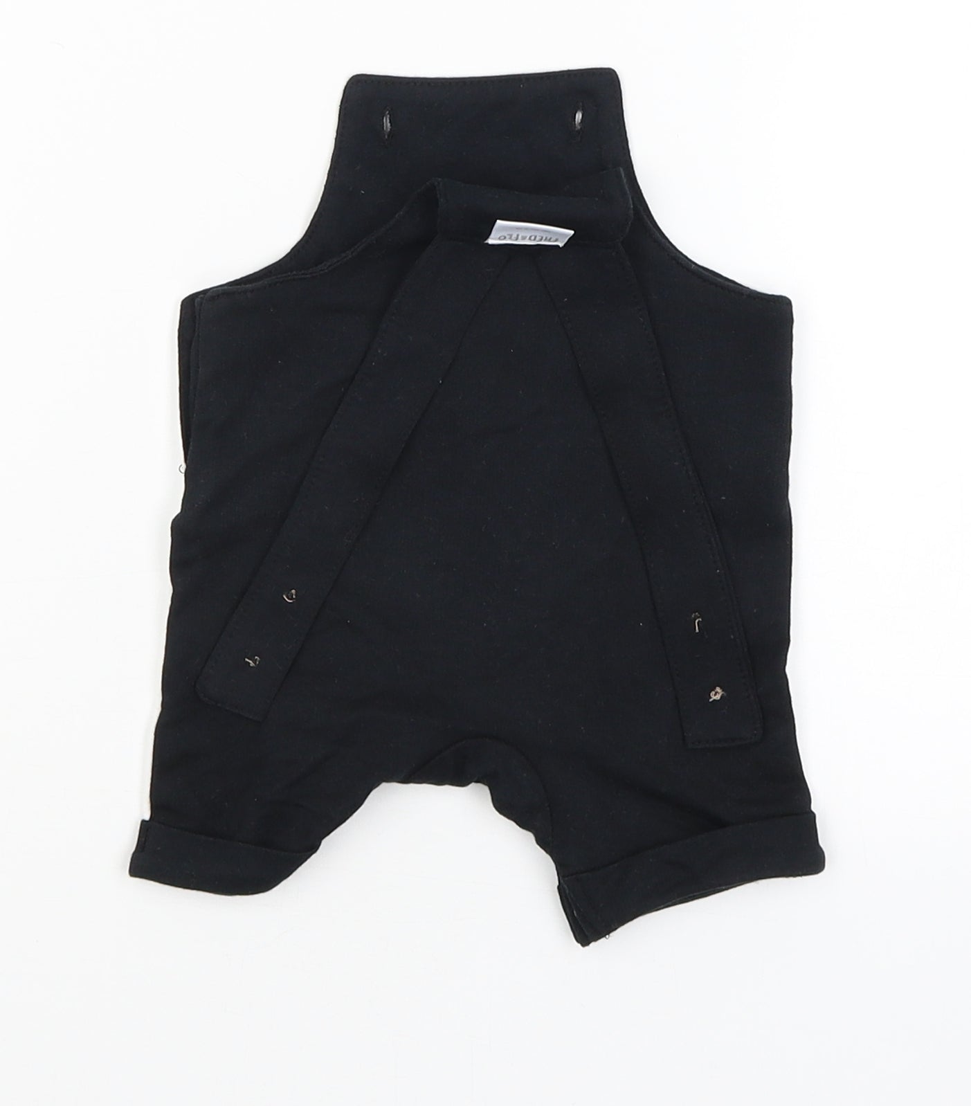 F&F Boys Black   Dungaree One-Piece Size 0-3 Months