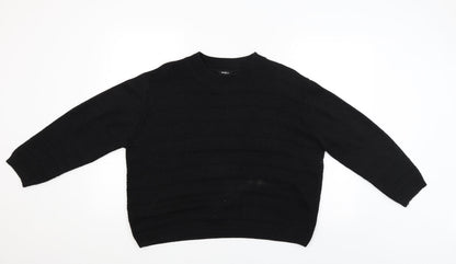 Womens UK Size 14 Pep&Co Black Pullover Jumper