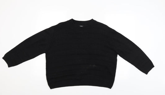 Womens UK Size 14 Pep&Co Black Pullover Jumper