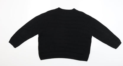 Womens UK Size 14 Pep&Co Black Pullover Jumper